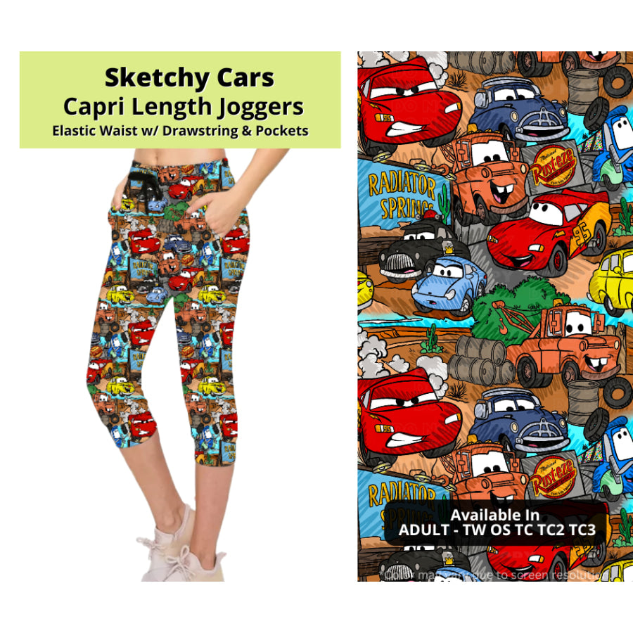 Preorder Custom Styles - Sketchy Cars - Closes 24 Mar - ETA late Jun 2025 Leggings