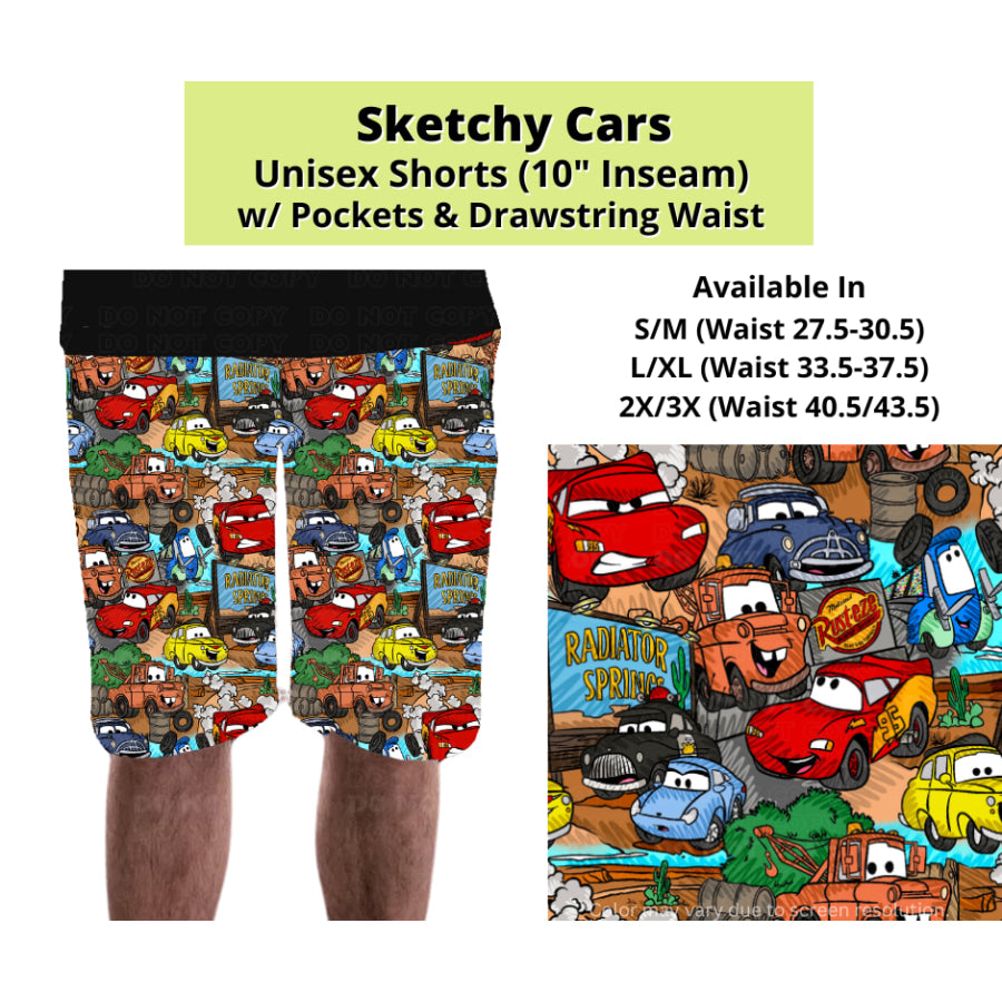 Preorder Custom Styles - Sketchy Cars - Closes 24 Mar - ETA late Jun 2025 Leggings