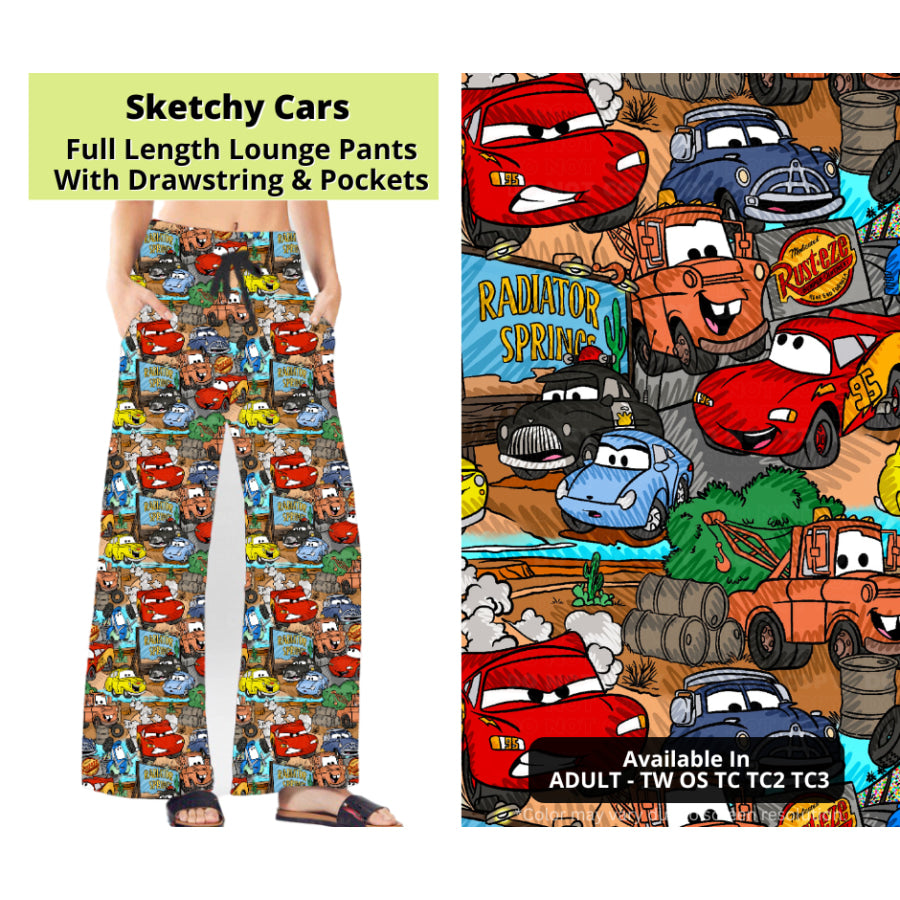 Preorder Custom Styles - Sketchy Cars - Closes 24 Mar - ETA late Jun 2025 Leggings