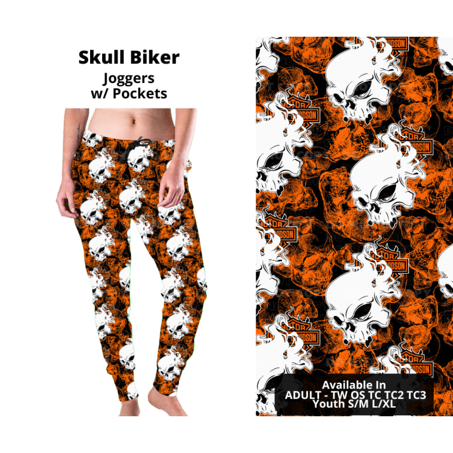 PREORDER Custom Styles - Skull Biker - Closes 27 Nov - ETA late Feb 2025 Leggings