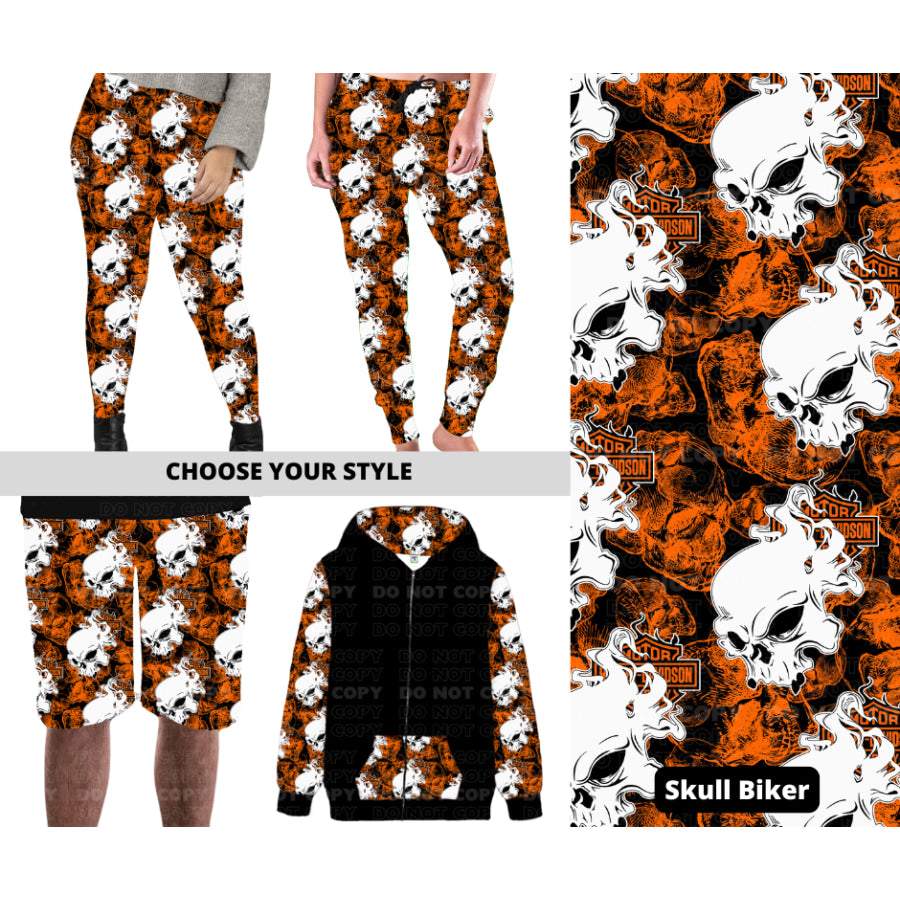 PREORDER Custom Styles - Skull Biker - Closes 27 Nov - ETA late Feb 2025 Leggings