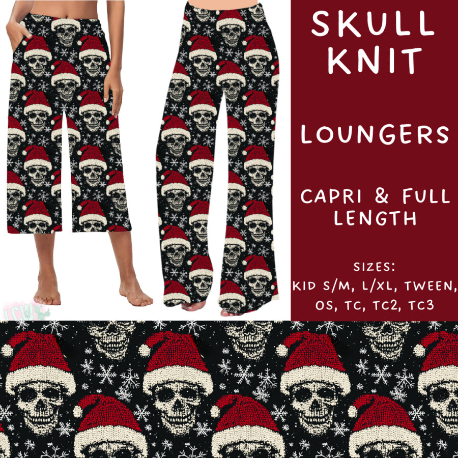 Preorder Custom Styles - Skull Knit - Closes 31 Oct - ETA early Jan 2025 Leggings