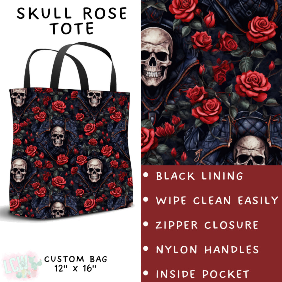 Preorder Custom Styles - Skull Rose - Closes 10 Jan - ETA early Apr 2025 Leggings