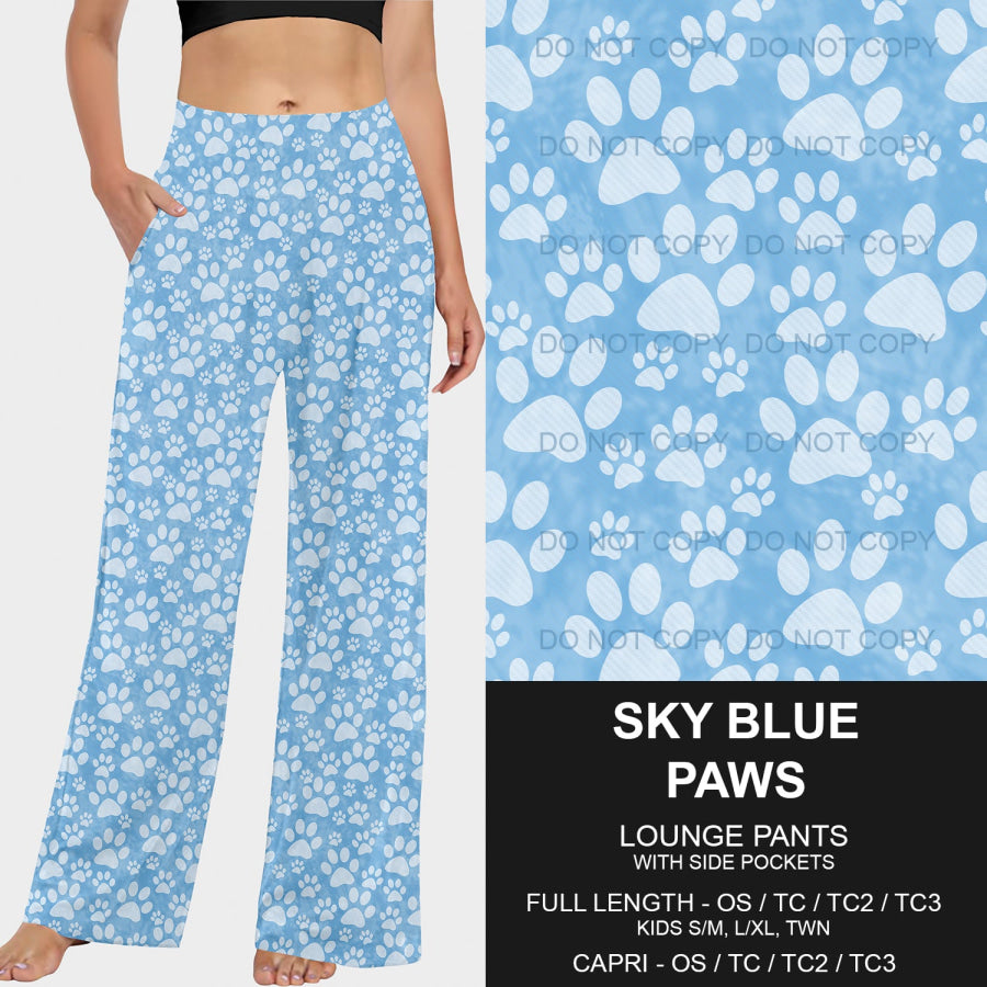 PREORDER Custom Styles - Sky Blue Paws - Closes 18 Mar - ETA mid Jun 2025 Loungewear