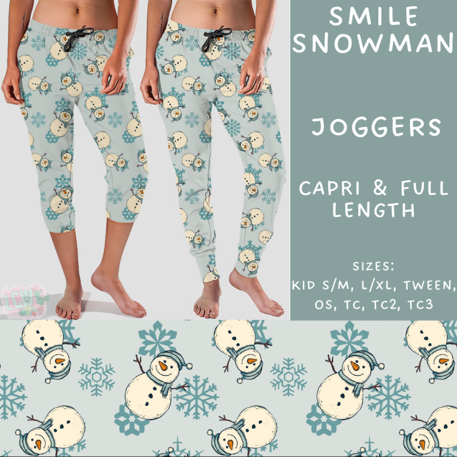 Preorder Custom Styles - Smile Snowman - Closes 22 Nov - ETA early Feb 2025 Leggings