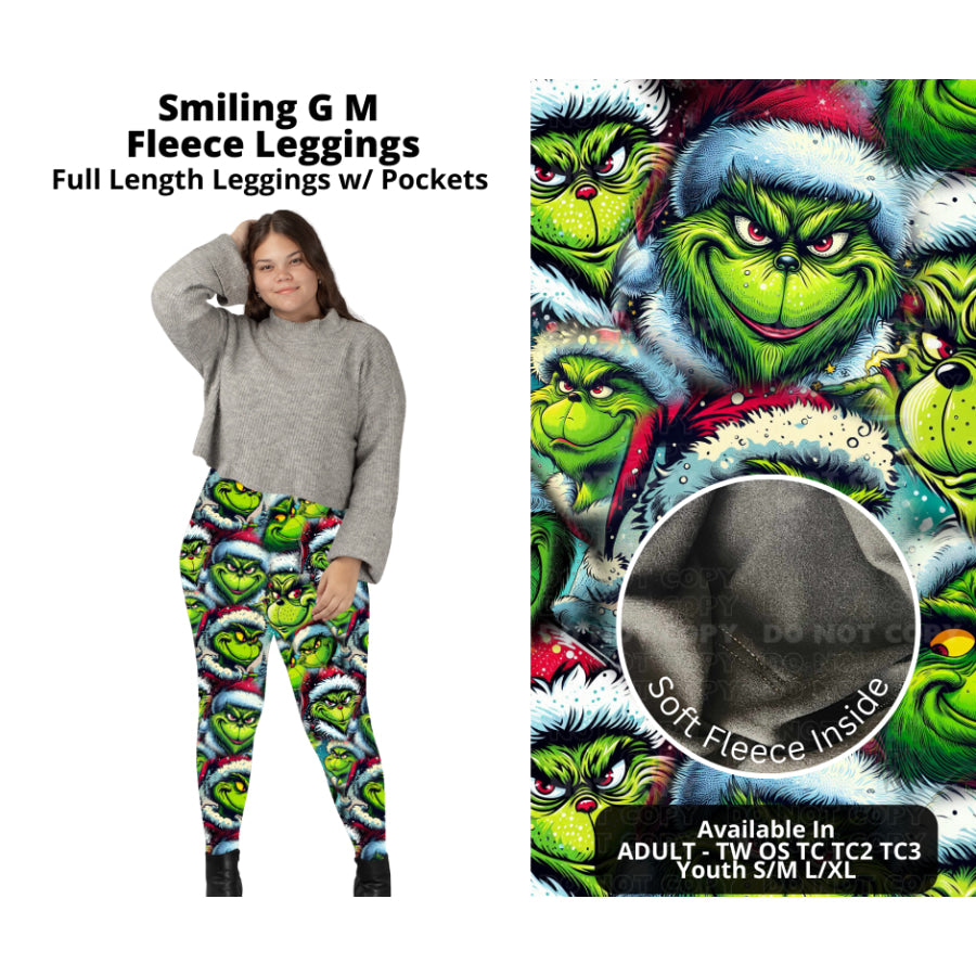 PREORDER Custom Styles - Smiling G M - Closes 7 Oct - ETA late Dec 2024 Leggings