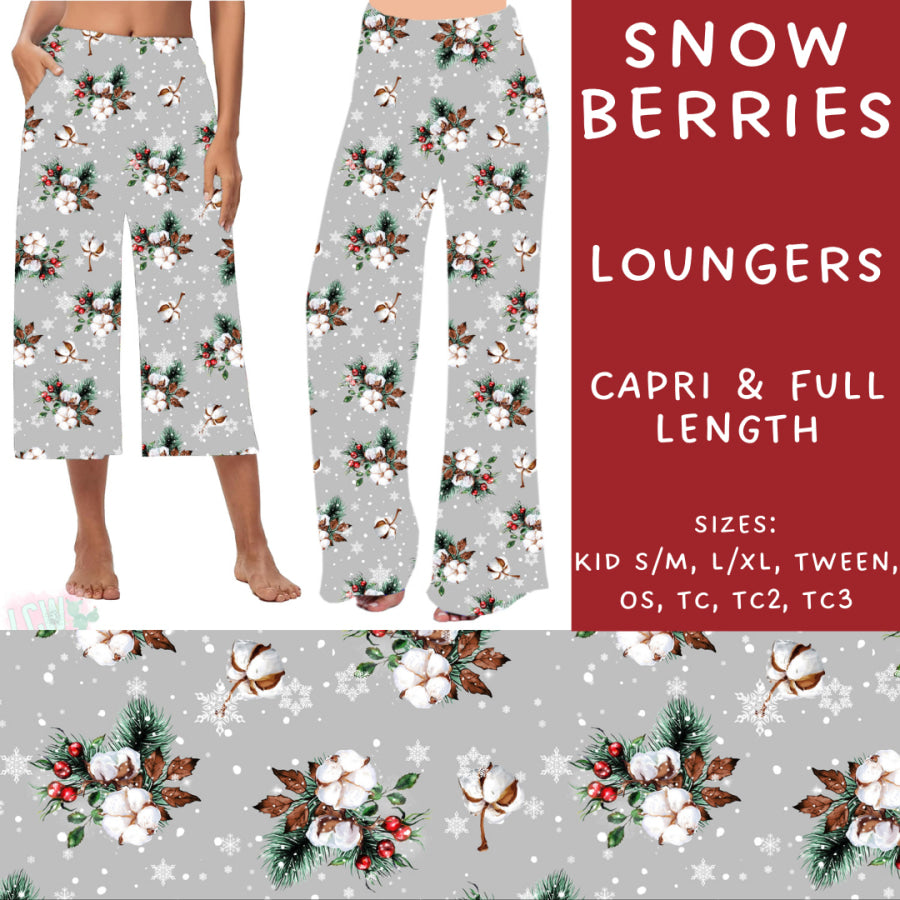 Preorder Custom Styles - Snow Berries - Closes 31 Oct - ETA early Jan 2025 Leggings