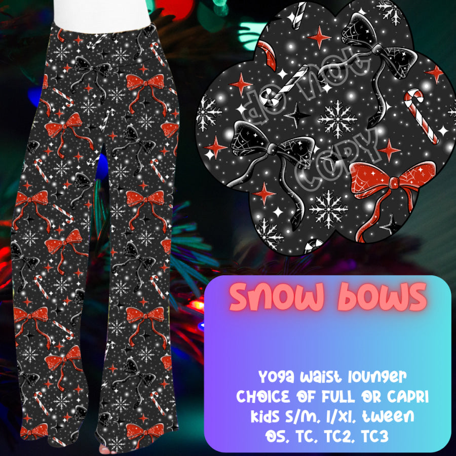 PREORDER Custom Styles - Snow Bows - Closes 1 Oct - ETA late Dec 2024 Leggings