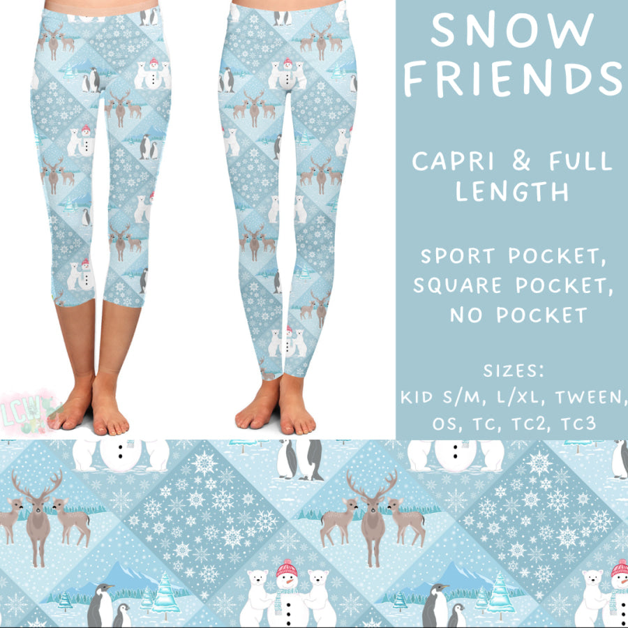 Preorder Custom Styles - Snow Friends - Closes 22 Nov - ETA early Feb 2025 Leggings