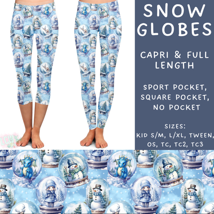 Preorder Custom Styles - Snow Globes - Closes 22 Nov - ETA early Feb 2025 Leggings