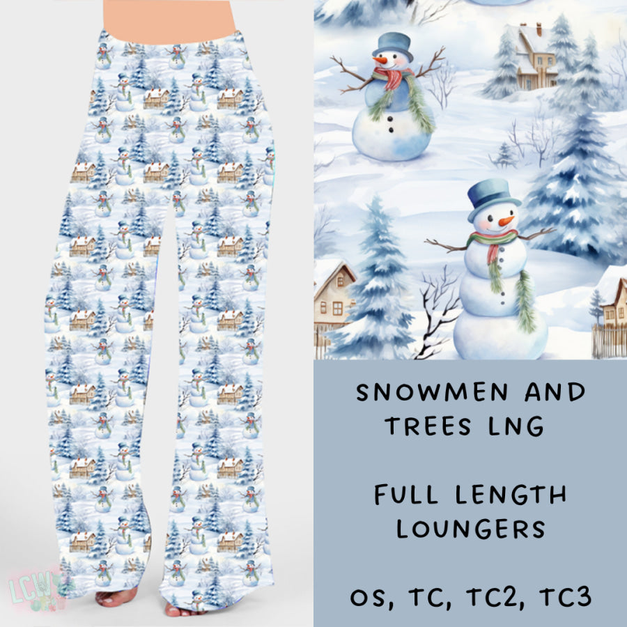 Preorder Custom Styles - Snowmen and Trees - Closes 15 Nov - ETA early Feb 2025 Leggings