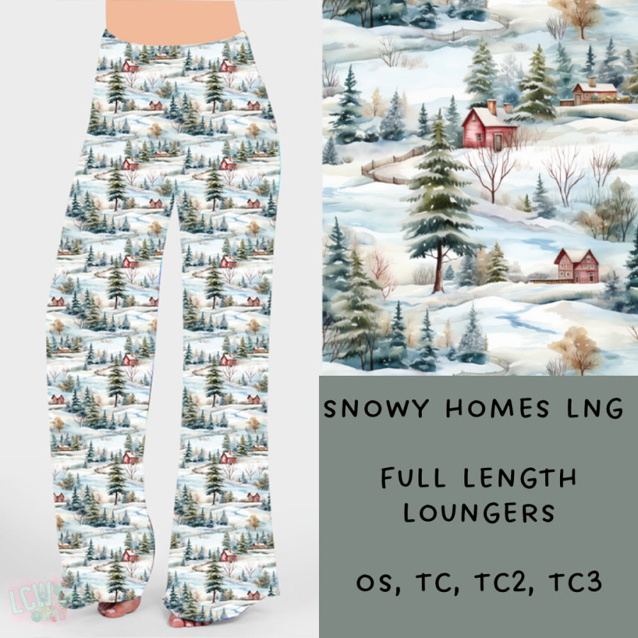 Preorder Custom Styles - Snowy Homes - Closes 15 Nov - ETA early Feb 2025 Leggings