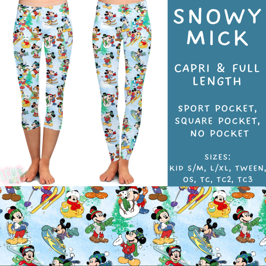 Preorder Custom Styles - Snowy Mick - Closes 23 Sep - ETA early Dec 2024 Leggings