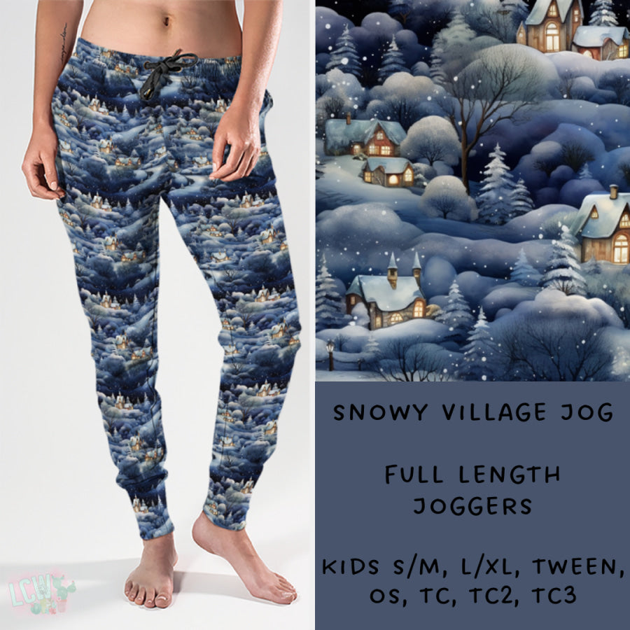 Preorder Custom Styles - Snowy Village - Closes 15 Nov - ETA early Feb 2025 Leggings