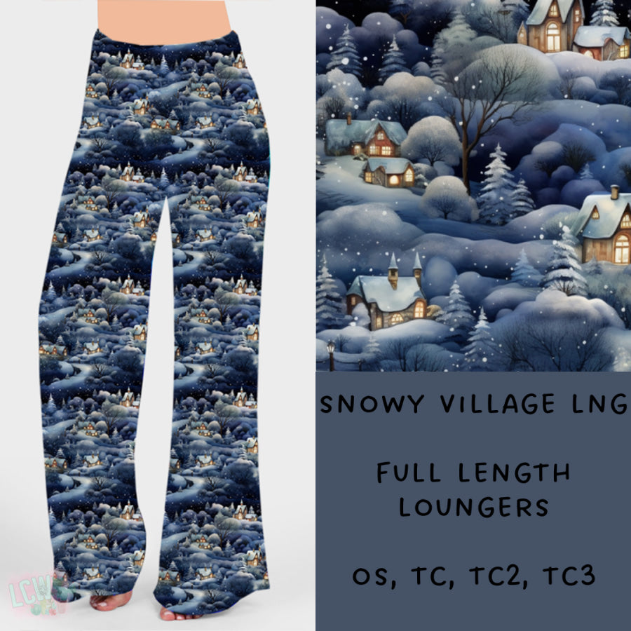 Preorder Custom Styles - Snowy Village - Closes 15 Nov - ETA early Feb 2025 Leggings