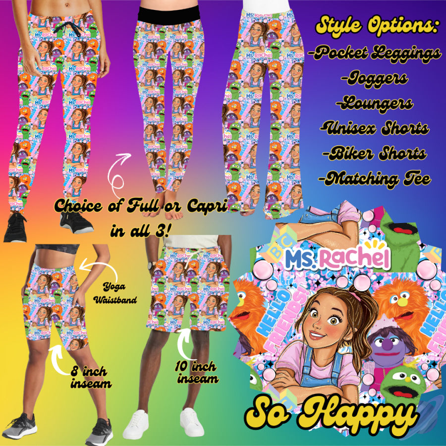 PREORDER Custom Styles - So Happy - Closes 19 Feb - ETA late May 2025 Leggings