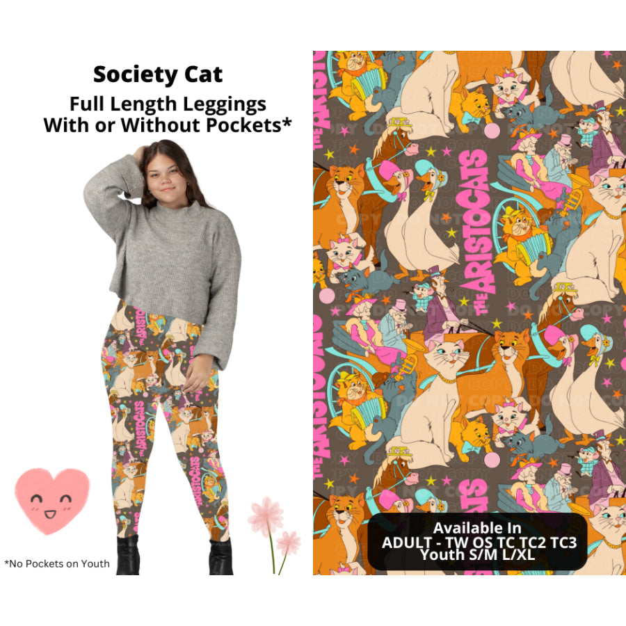 Preorder Custom Styles - Society Cat - Closes 3 Mar - ETA mid Jun 2025 Leggings