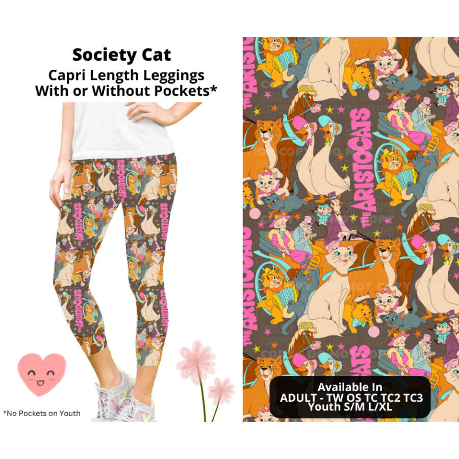 Preorder Custom Styles - Society Cat - Closes 3 Mar - ETA mid Jun 2025 Leggings