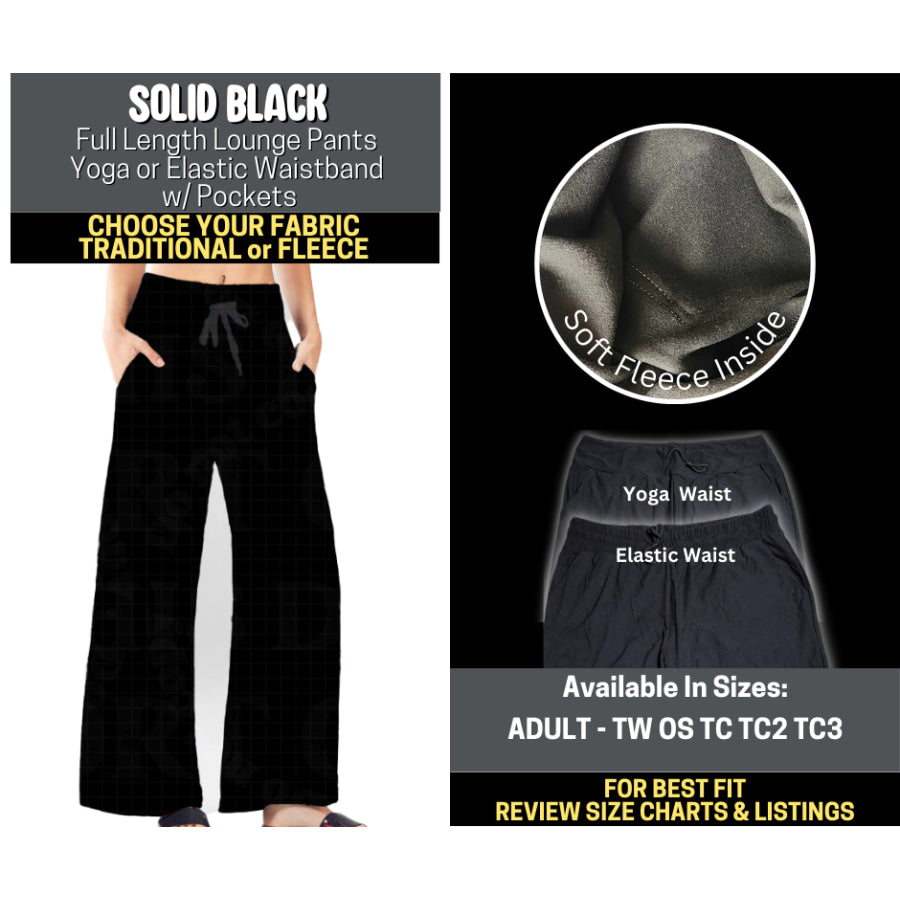 Preorder Custom Styles - Solid Black - Closes 6 Oct - ETA mid Feb 2026 Leggings