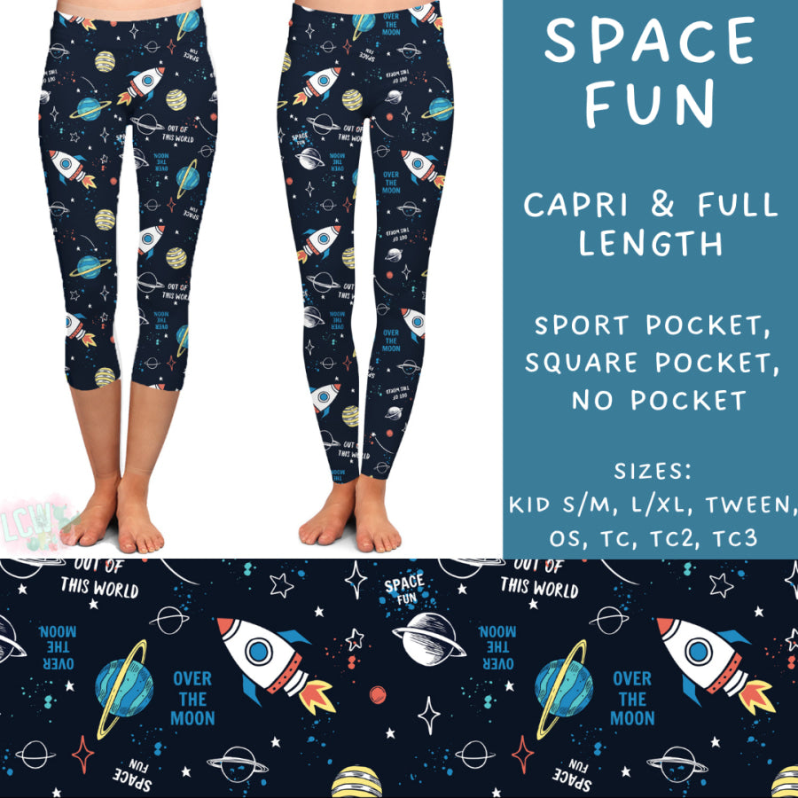 Preorder Custom Styles - Space Fun - Closes 23 Sep - ETA early Dec 2024 Leggings