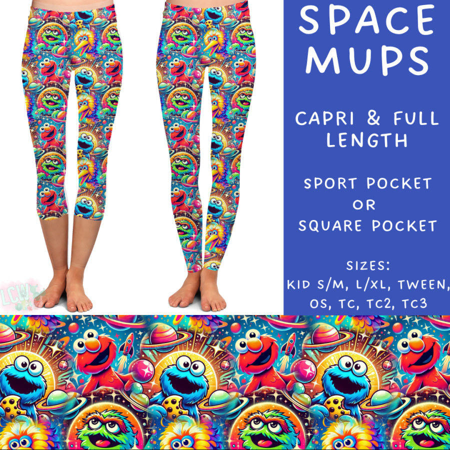 Preorder Custom Styles - Space Mups - Closes 3 Mar - ETA late May 2025 Leggings