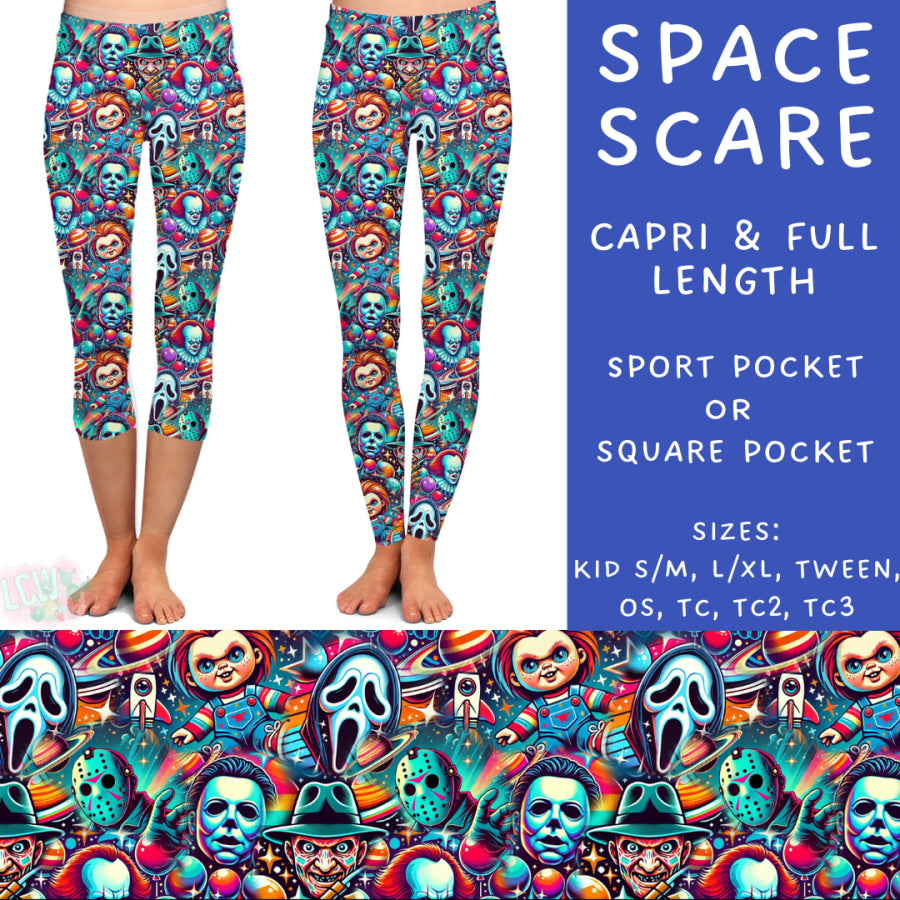 Preorder Custom Styles - Space Scare - Closes 3 Mar - ETA late May 2025 Leggings