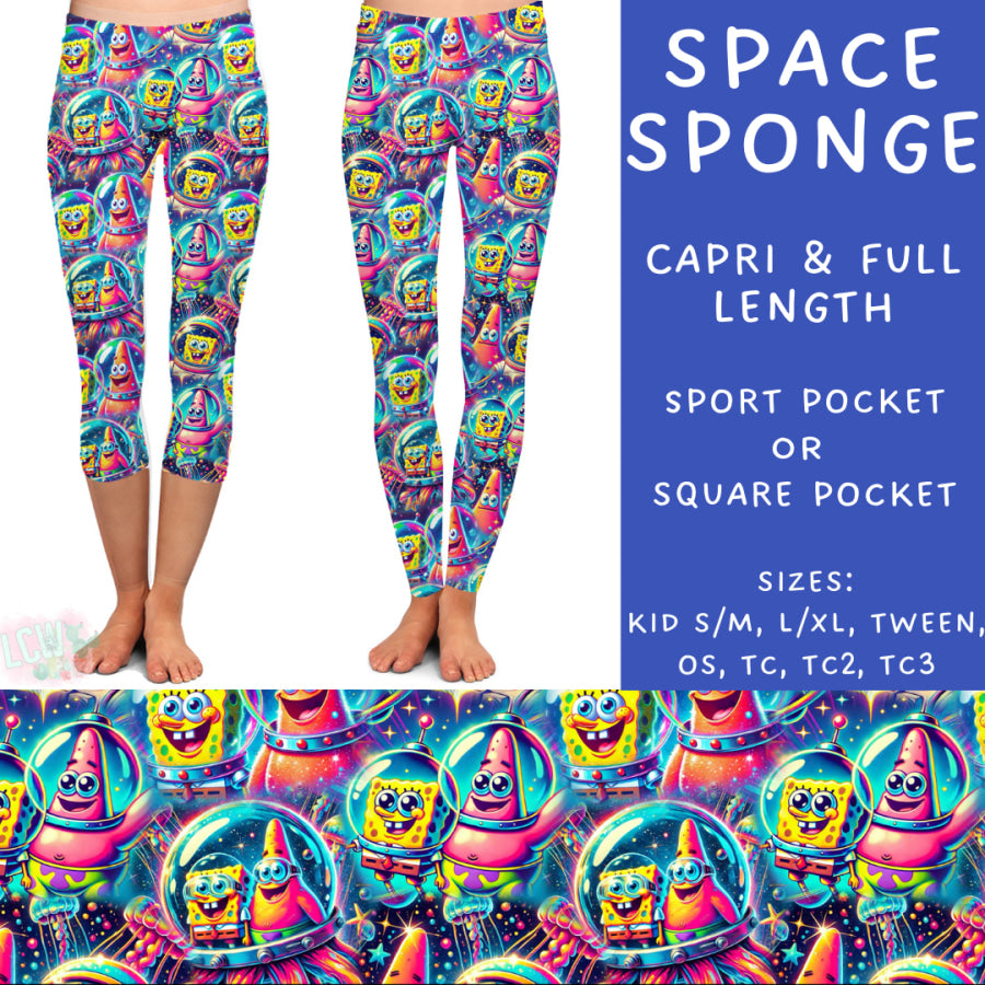 Preorder Custom Styles - Space Sponge - Closes 3 Mar - ETA late May 2025 Leggings