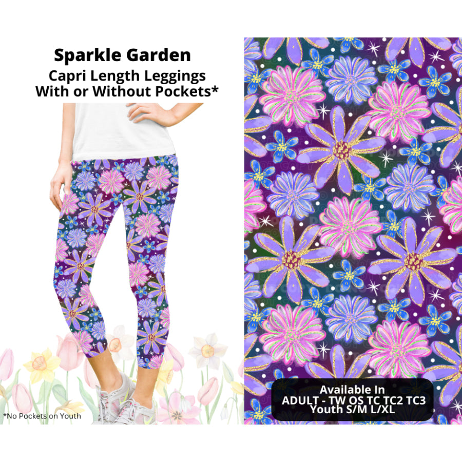 Preorder Custom Styles - Sparkle Garden - Closes 17 Mar - ETA late Jun 2025 Leggings