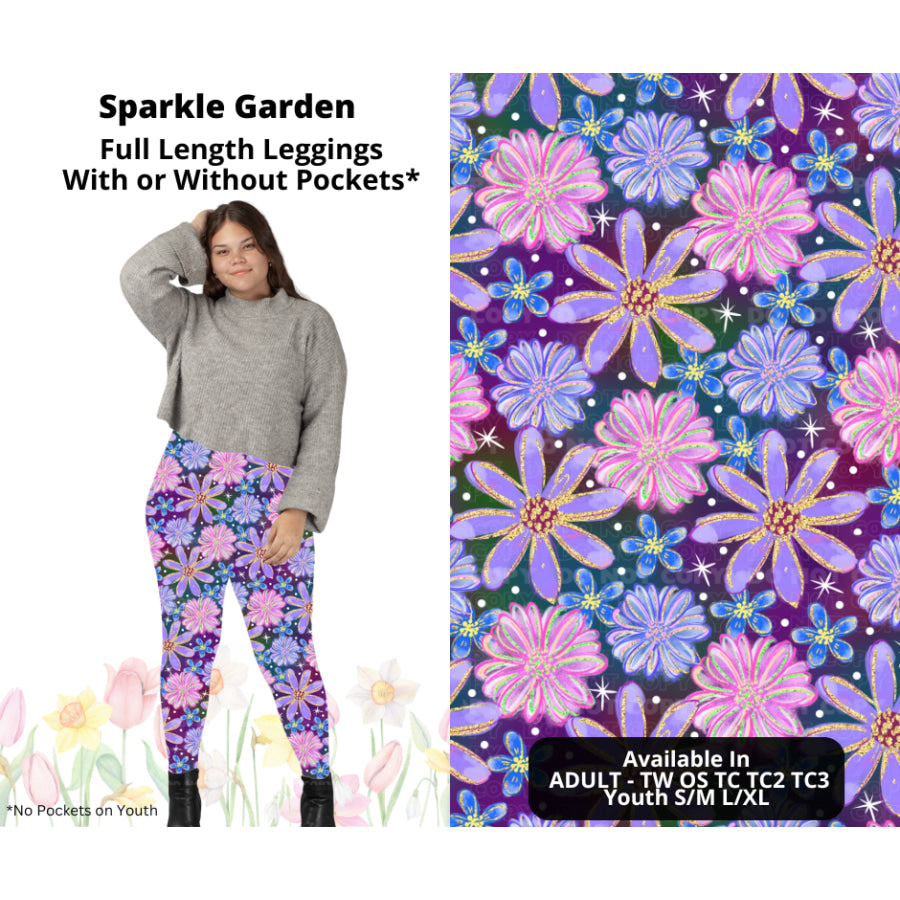 Preorder Custom Styles - Sparkle Garden - Closes 17 Mar - ETA late Jun 2025 Leggings