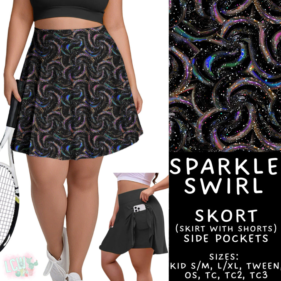 Preorder Custom Styles - Sparkle Swirl - Closes 22 Sep - ETA mid Dec 2025 Leggings