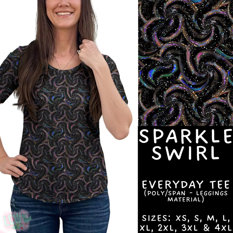 Preorder Custom Styles - Sparkle Swirl - Closes 22 Sep - ETA mid Dec 2025 Leggings