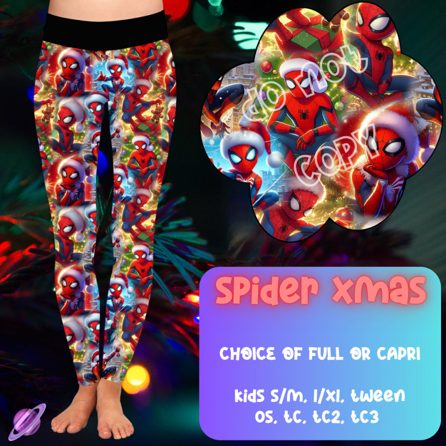 PREORDER Custom Styles - Spider Xmas - Closes 1 Oct - ETA late Dec 2024 Leggings