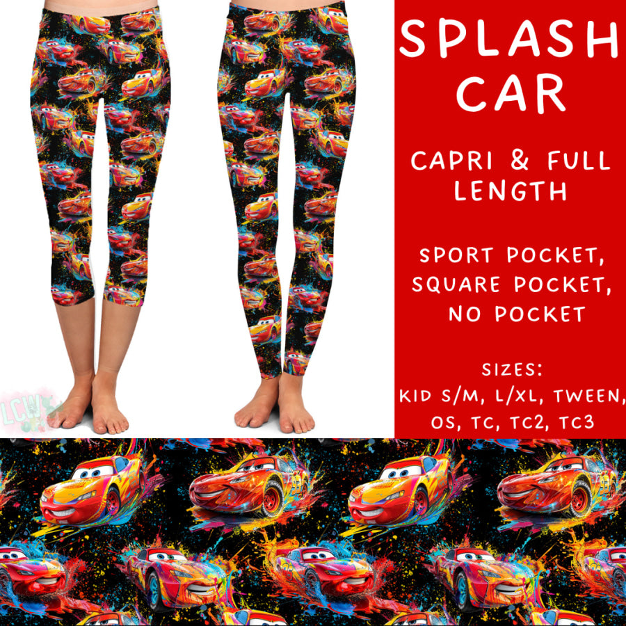 Preorder Custom Styles - Splash Car - Closes 18 Nov - ETA early Feb 2025 Leggings