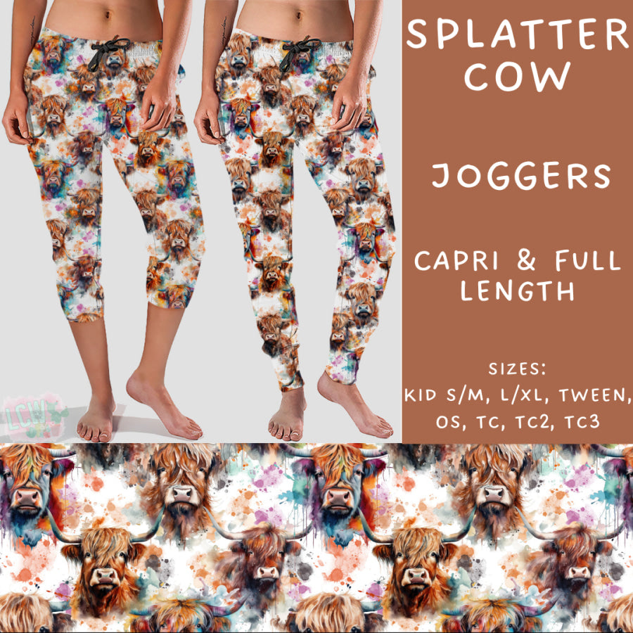 Preorder Custom Styles - Splatter Cow - Closes 13 Nov - ETA late Jan 2025 Leggings