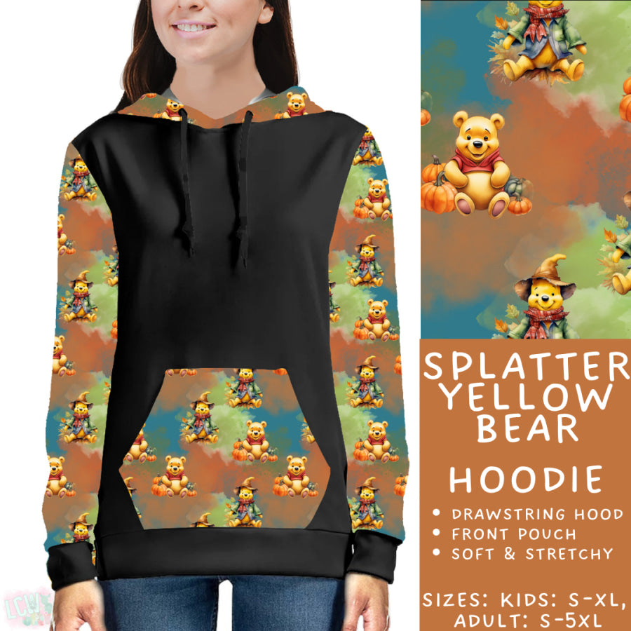 Preorder Custom Styles Splatter Yellow Bear Closes 29 Aug ETA late Nov 2025 Leggings