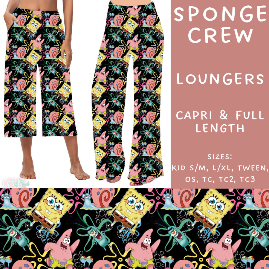 Preorder Custom Styles - Sponge Crew - Closes 11 Oct - ETA late Dec 2024 Leggings