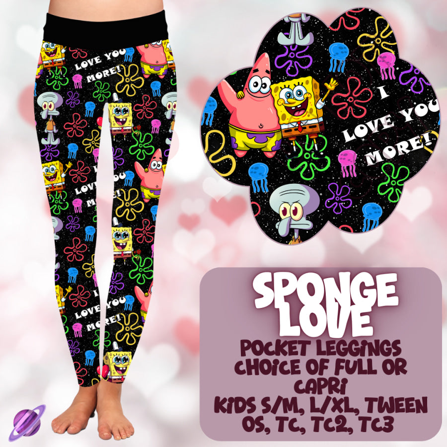 PREORDER Custom Styles - Sponge Love - Closes 2 Dec - ETA mid Feb 2025 Leggings