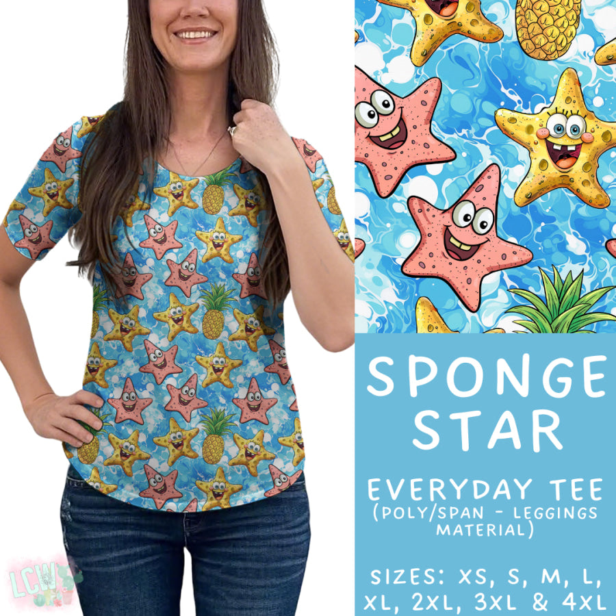 Preorder Custom Styles - Sponge Star - Closes 15 May - ETA mid Jul 2025 Leggings