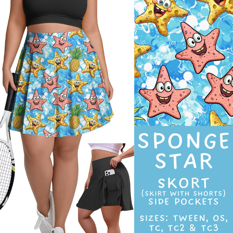 Preorder Custom Styles - Sponge Star - Closes 15 May - ETA mid Jul 2025 Leggings