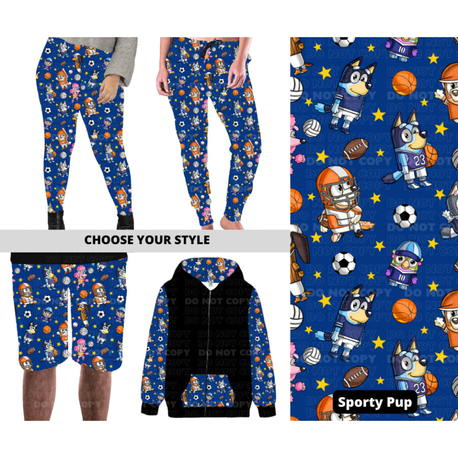 PREORDER Custom Styles - Sporty Pup - Closes 27 Nov - ETA late Feb 2025 Leggings