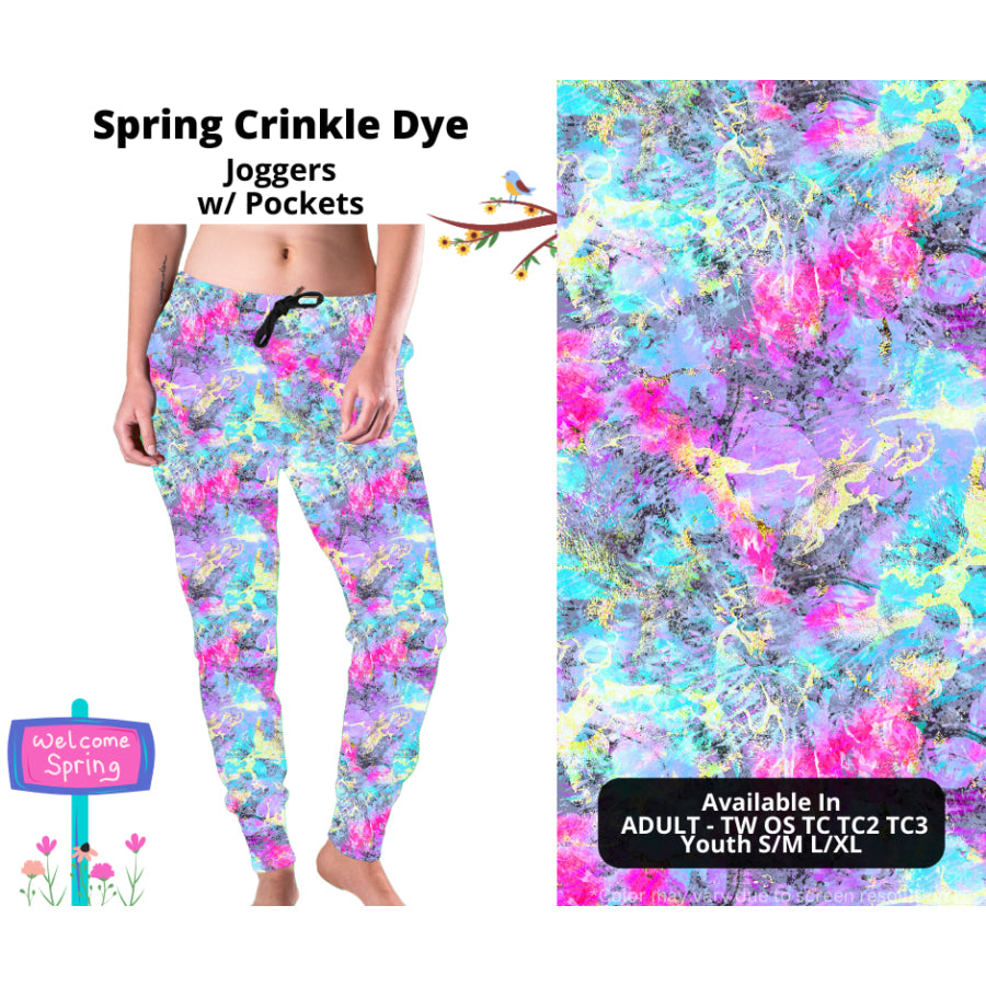 PREORDER Custom Styles - Spring Crinkle Dye - Closes 22 Jan - ETA late Apr 2025 Leggings