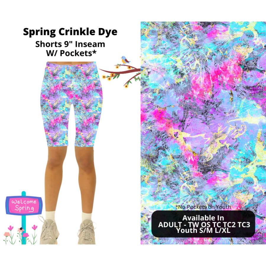 PREORDER Custom Styles - Spring Crinkle Dye - Closes 22 Jan - ETA late Apr 2025 Leggings