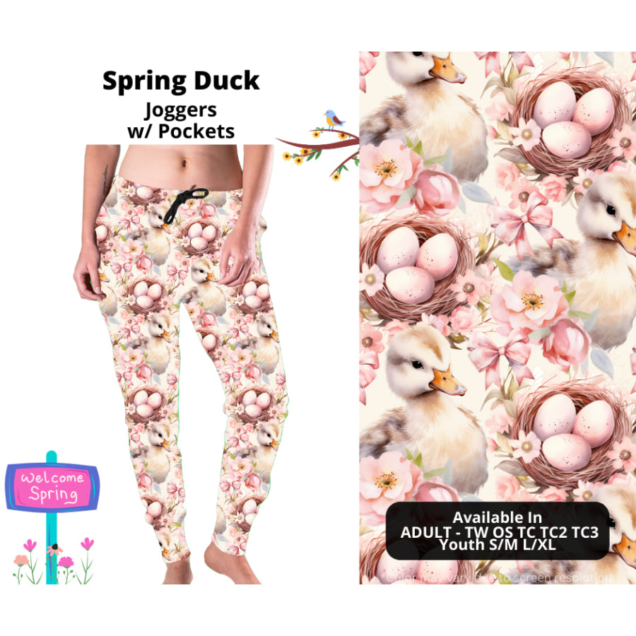 PREORDER Custom Styles - Spring Ducks - Closes 20 Jan - ETA late Apr 2025 Leggings