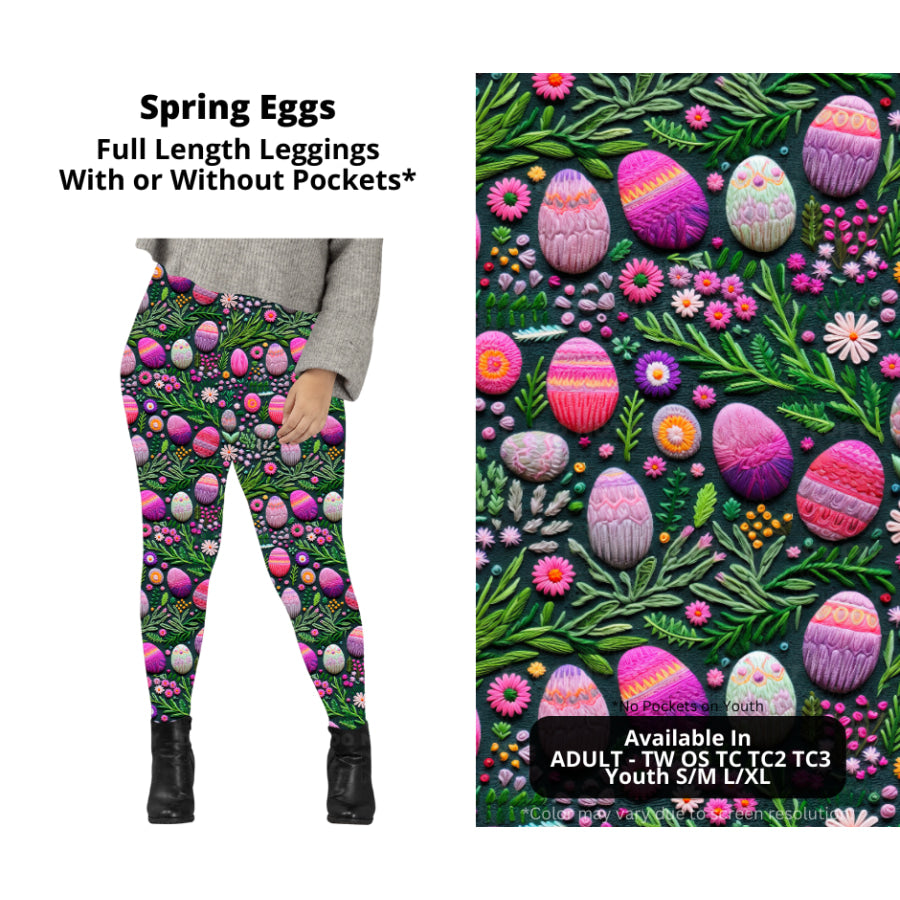 PREORDER Custom Styles - Spring Eggs - Closes 20 Jan - ETA late Apr 2025 Leggings