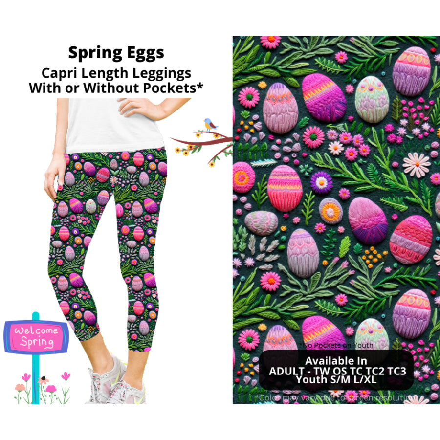 PREORDER Custom Styles - Spring Eggs - Closes 20 Jan - ETA late Apr 2025 Leggings