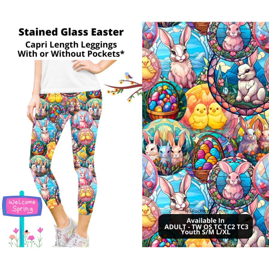 PREORDER Custom Styles - Stained Glass Easter - Closes 27 Jan - ETA late Apr 2025 Leggings