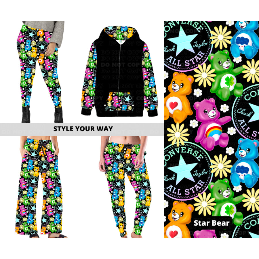 PREORDER Custom Styles - Star Bear - Closes 21 Nov - ETA late Feb 2025 Leggings