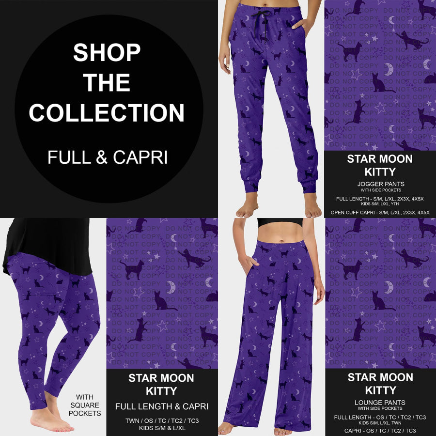 PREORDER Custom Styles - Star Moon Kitty - Closes 20 May - ETA late Aug 2025 Loungewear