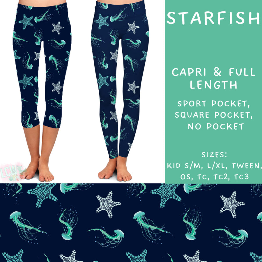 Preorder Custom Styles - Starfish - Closes 20 Mar - ETA mid Jun 2025 Leggings