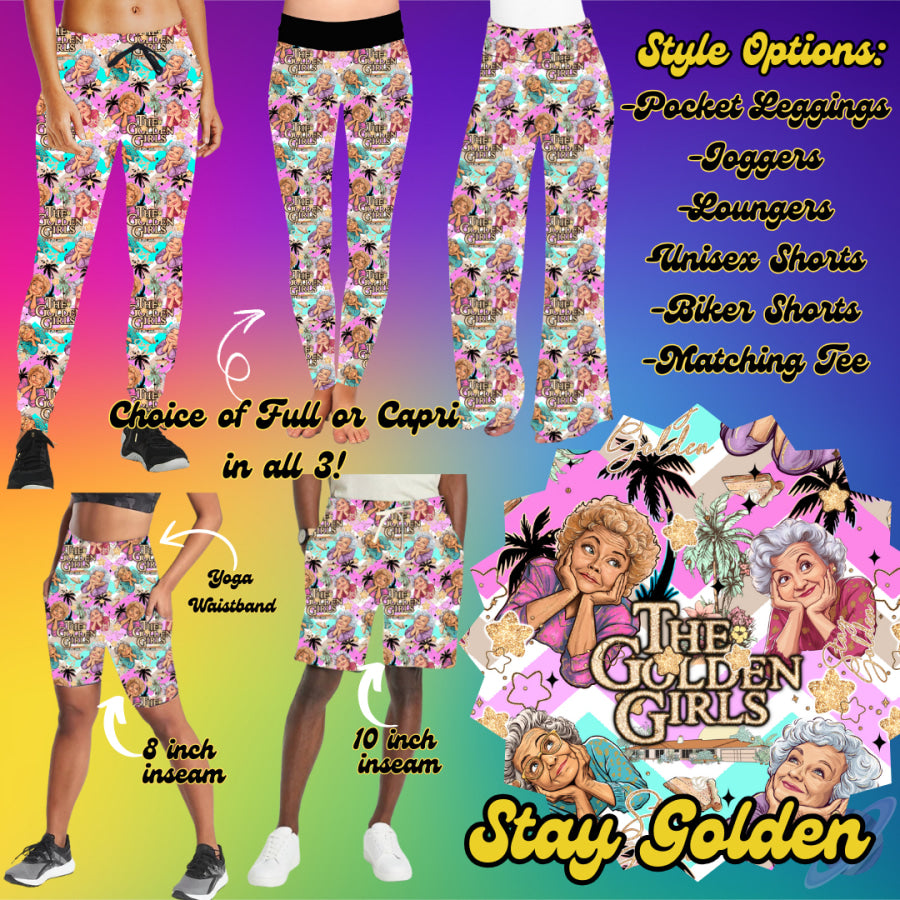 PREORDER Custom Styles - Stay Golden - Closes 19 Feb - ETA late May 2025 Leggings